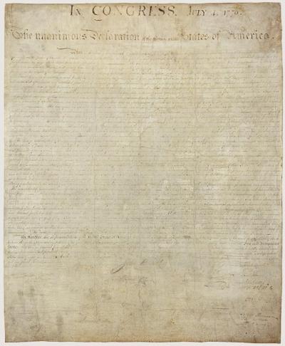 Declaration of Independence - front