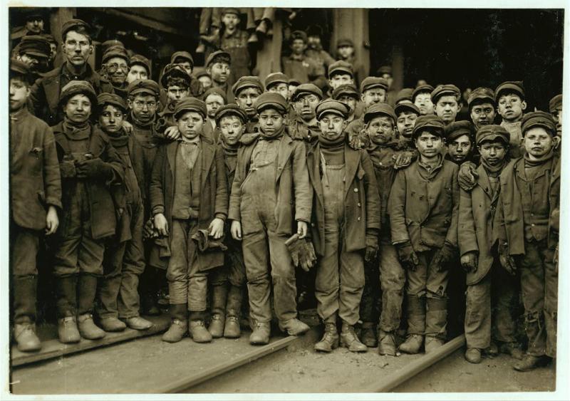 Breaker boys working in Ewen Breaker of Pennsylvania Coal Co.