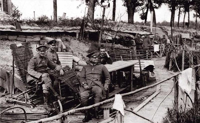 world war 1 trenches in color