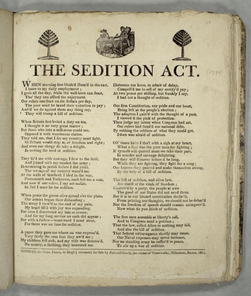 The Alien and Sedition Acts | History Teaching Institute