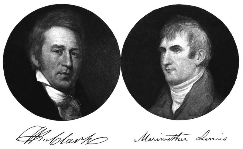 drawing of Lewis and Clark