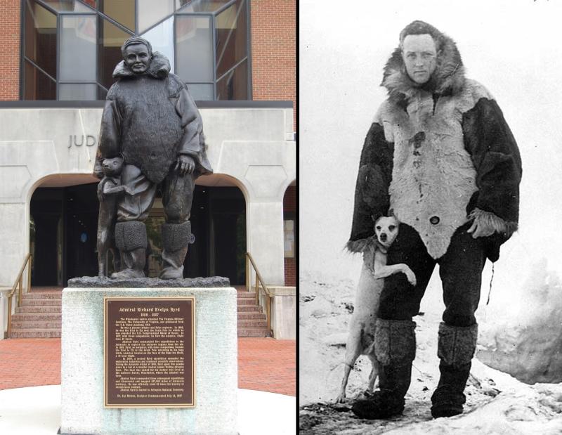 Admiral Byrd and his dog, Igloo