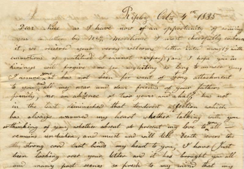 Anna Ketchum Letter