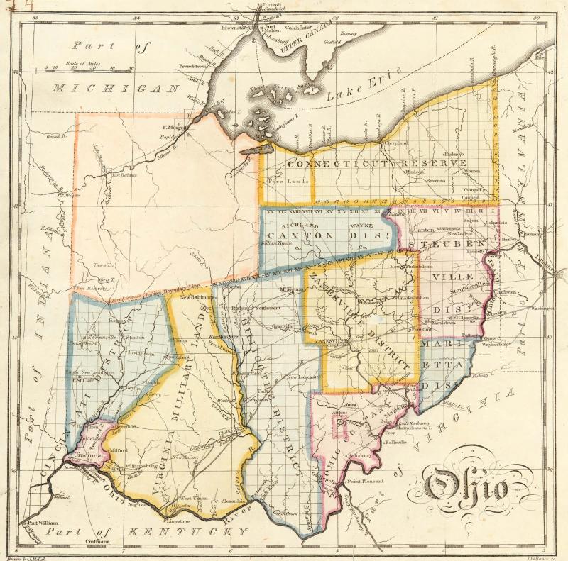 Map of Ohio by John Melish Map of Ohio by John Melish
