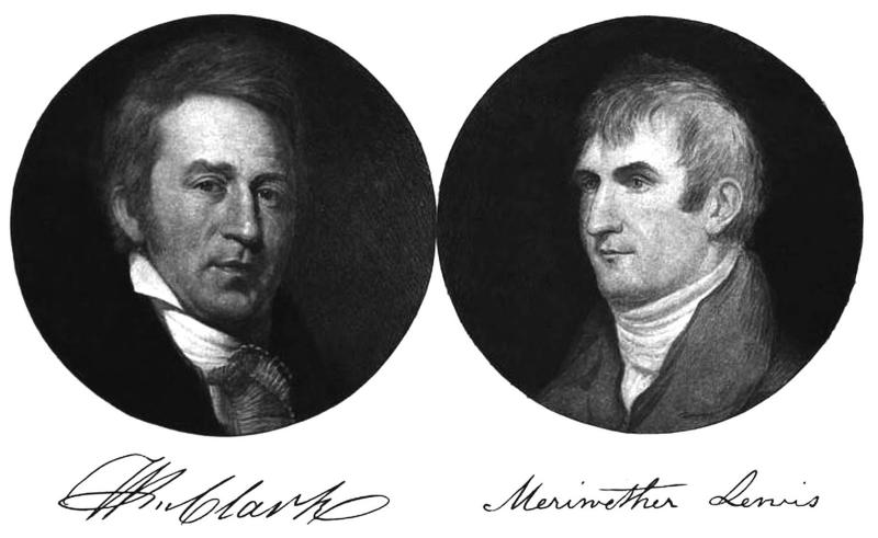 drawing of Lewis and Clark