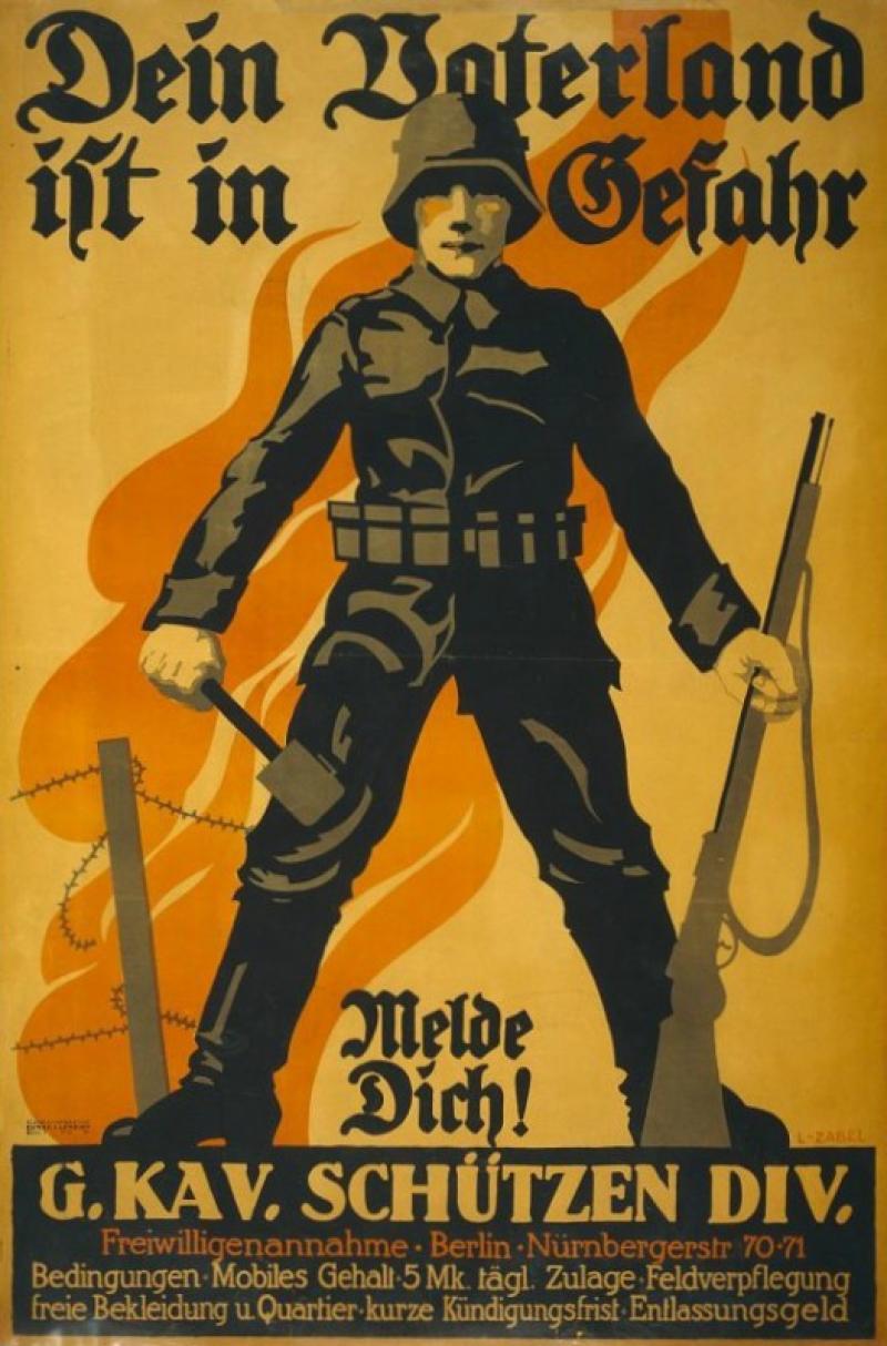 German World War I Recruitment Poster German World War I Recruitment Poster