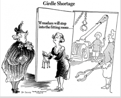 Girdle Shortage Cartoon