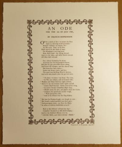 An Ode to the American Revolution (1788): Using Poetry to Teach History