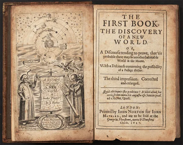 Wilkins, John. 1640. A discourse concerning a new world & another planet. Frontispiece.