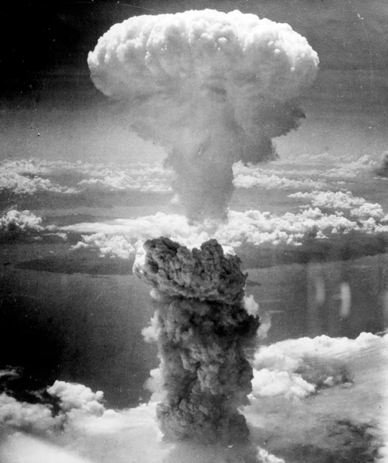 Mushroom cloud over Nagasaki