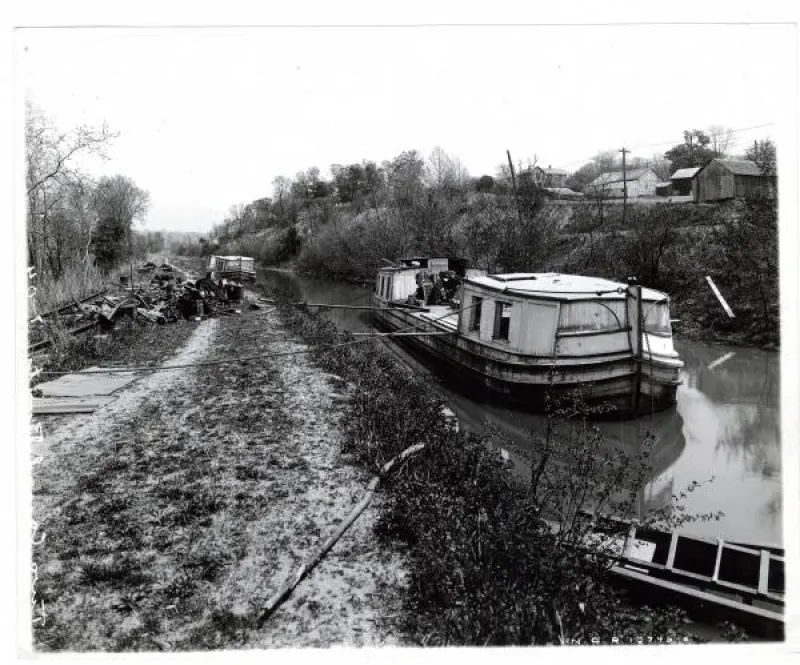 boat on the Erie Canal