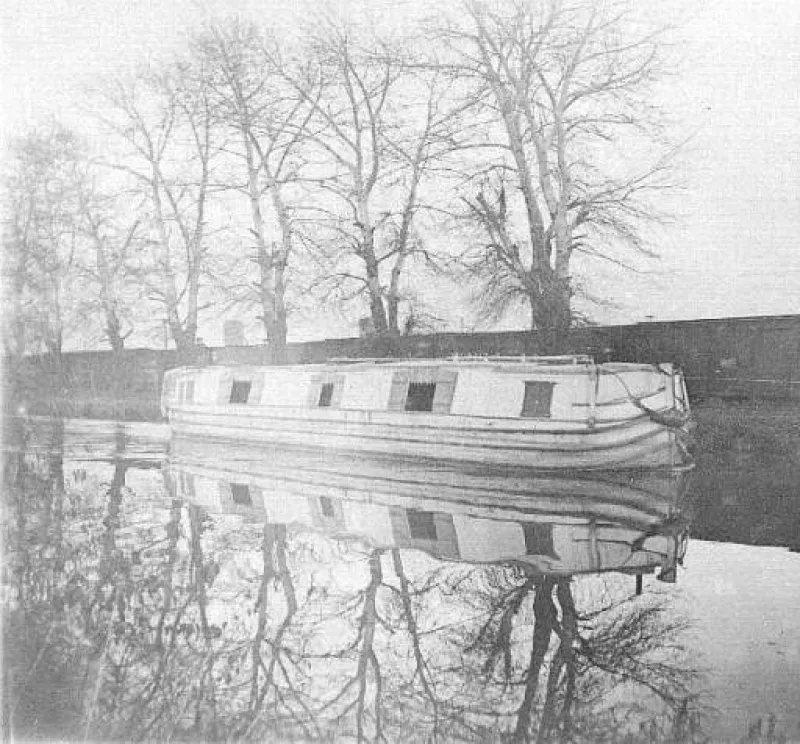 Canal boat along the Miami and Erie Canal
