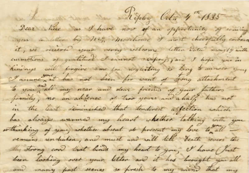 Anna Ketchum Letter