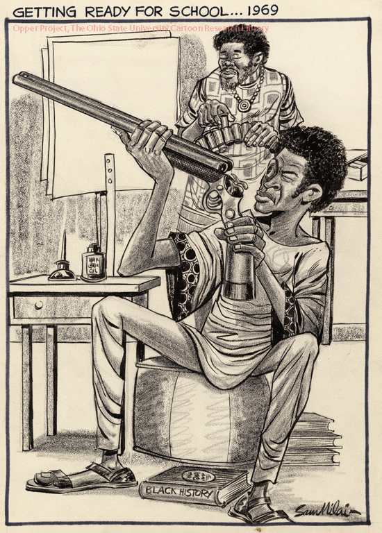 Civil Rights Political Cartoon : In this cartoon, we see that africans