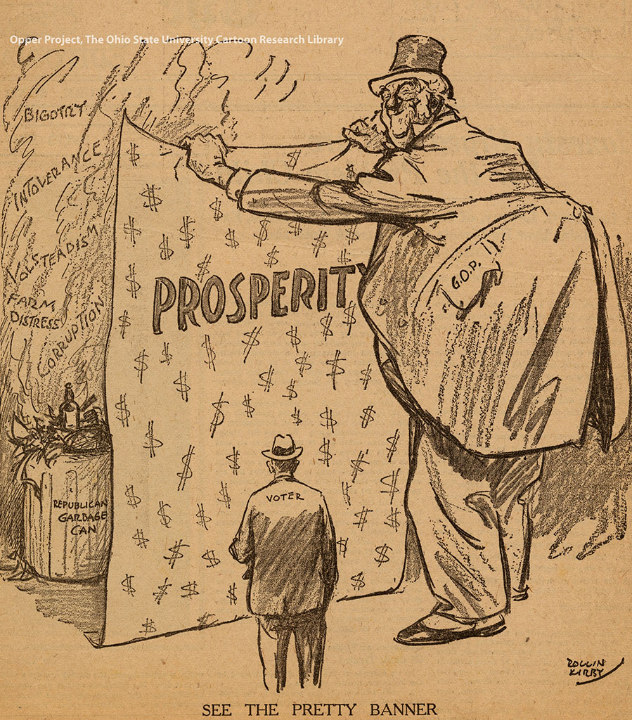 Great Depression Political Cartoons 1930