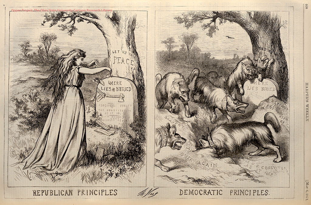 reconstruction political cartoons